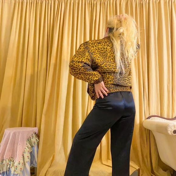 Leopard silk lightweight Jacket